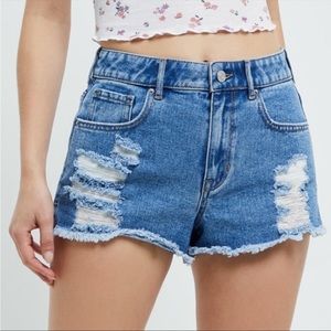 Pacsun High Rise Festival Short - jean shorts size 25.